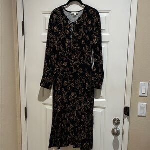 Treasure and Bond  Black Floral Dress